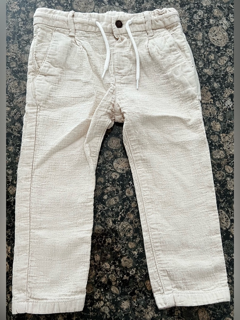 Mayoral Toddler Boys Beige Corduroy Pants Drawstring Trousers 24M 92cm